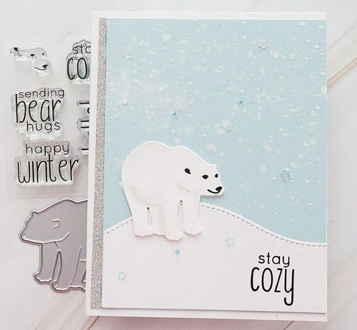 Clear Stamp & Die Set Mini Delight - Polar Bear