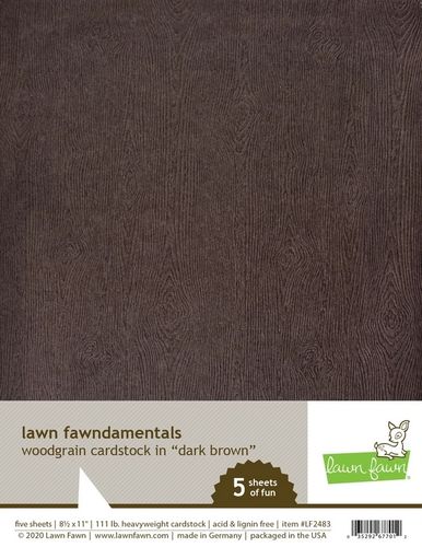 Woodgrain Cardstock - Dark Brown