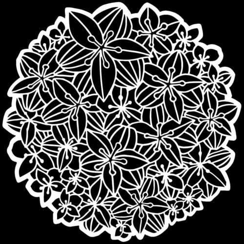 Schablone Peruvian Lily 6" x 6"