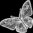 Schablone Joyous Butterfly 6" x 6"