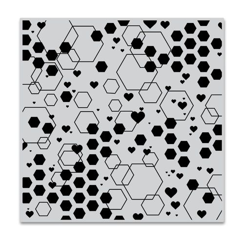 Cling - Abstract Honeycomb Bold Prints
