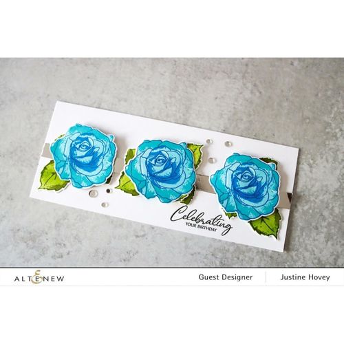 Clear Stamp & Die Set Build-A-Flower - Bellaroma Hybrid Tea Rose