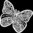 Schablone Sunny Butterfly 6" x 6"