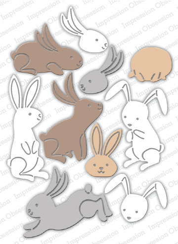 Stanzschablone Bunny Poses