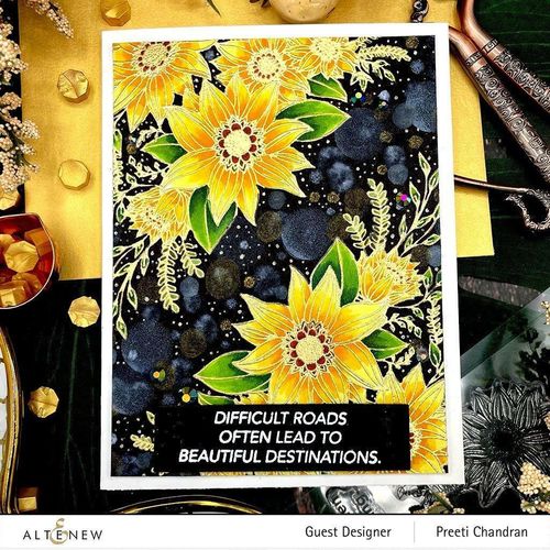 Clear Stamp & Die Bundle - Floral Dahlia