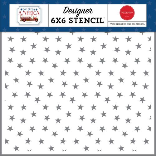 Schablone Star Spangled 6" x 6"