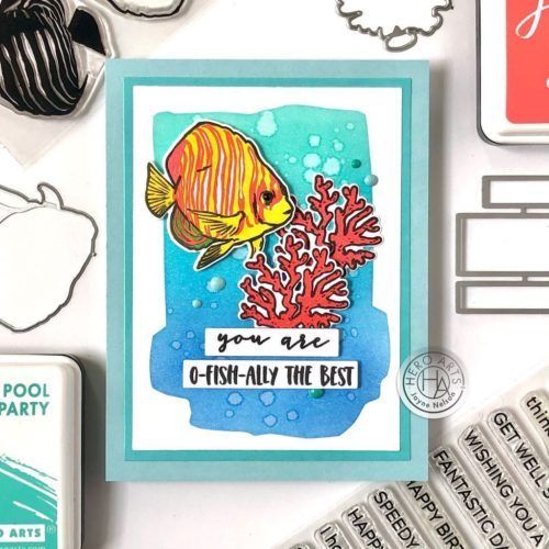 Color Layering Royal Angelfish Clear Stamp & Die Combo