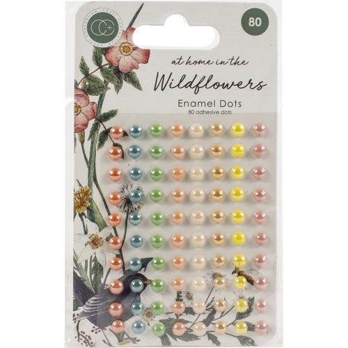At Home in the Wildflowers Adhesive Enamel Dots
