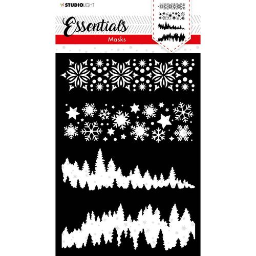 Schablone Essentials Christmas Horizontal Edges