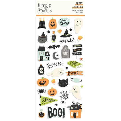 Spooky Nights Puffy Stickers