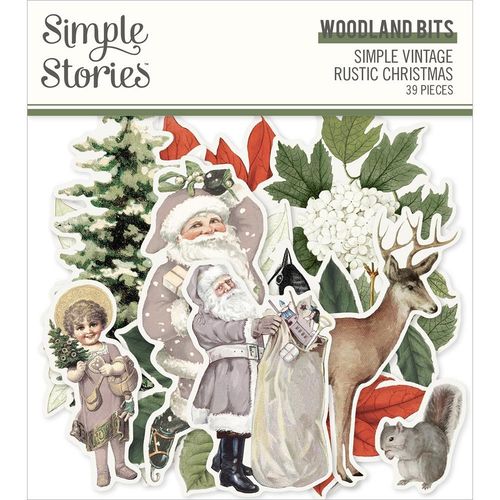 Simple Vintage Rustic Christmas Bits & Pieces Die-Cuts - Woodland