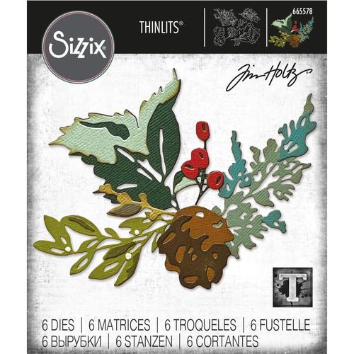 Sizzix Thinlits - Tim Holtz Holiday Brushstroke #2
