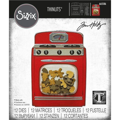 Sizzix Thinlits - Tim Holtz Retro Oven