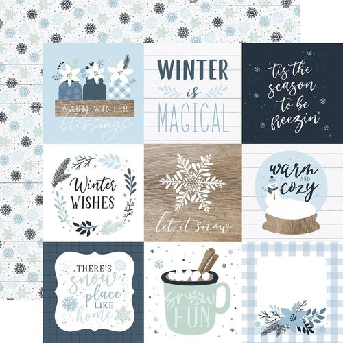 Papier Winter - 4x4 Journaling Cards