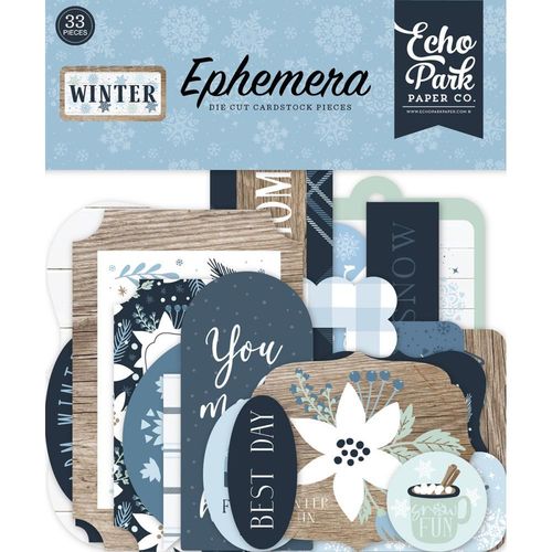 Echo Park Cardstock Ephemera - Icons, Winter