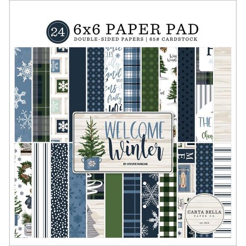 Welcome Winter Pad 6"X6"