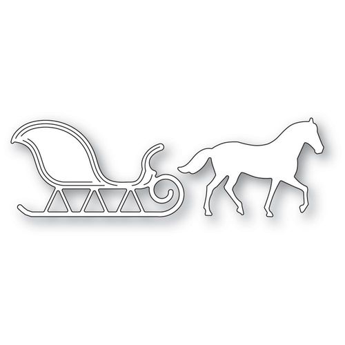 Stanzschablone Horse and Sleigh