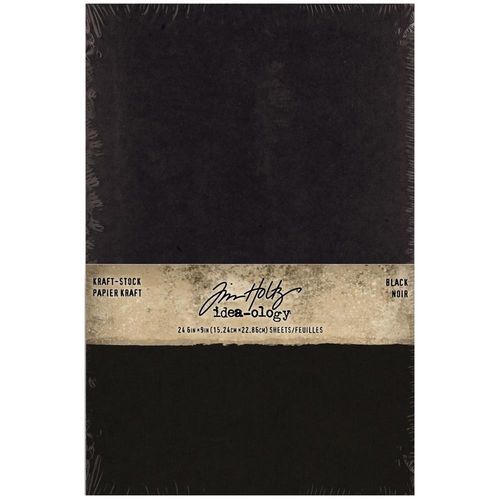 Idea-Ology Kraft-Stock Stack Cardstock Pad 6"X9" Black