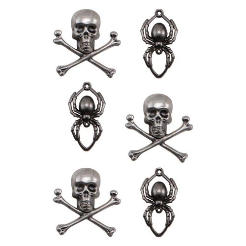 Idea-Ology Metal Adornments Skulls and Spiders