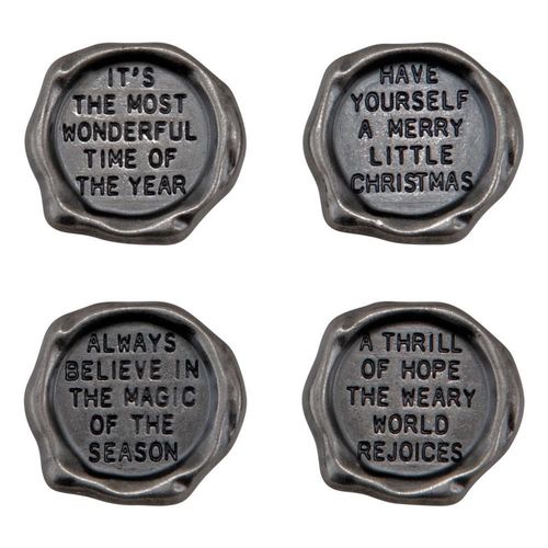 Idea-Ology Metal Quote Seals Christmas