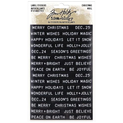 Idea-Ology Sentiments Label Stickers Christmas