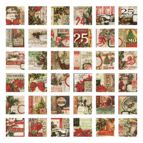 Tim Holtz - Idea-Ology Collage Tiles Christmas