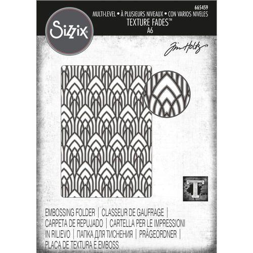 Tim Holtz Texture Fades Embossing Folder - Multi-Level Arched