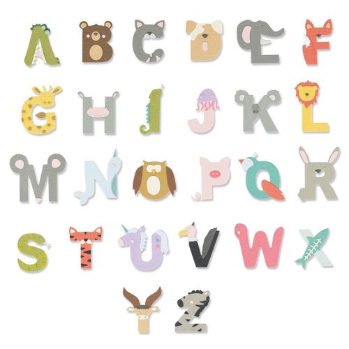 Sizzix Thinlits - Animal Alphabet