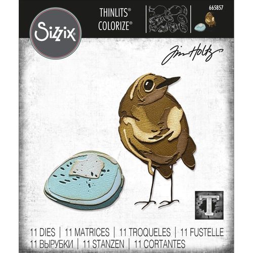 Sizzix Thinlits - Tim Holtz Bird & Egg Colorize