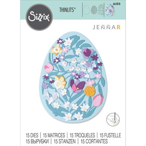 Sizzix Thinlits - Floral Easter Egg