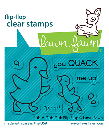 Clear Stamp - Rub-A-Dub-Dub Flip-Flop