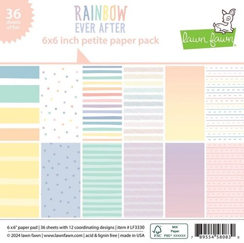 Rainbow Ever After Petite Pad 6"X6"