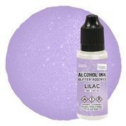 Alcohol Ink Glitter Accents Lilac