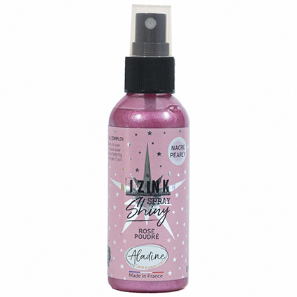 Aladine IZINK Spray Shiny - Powder Pink