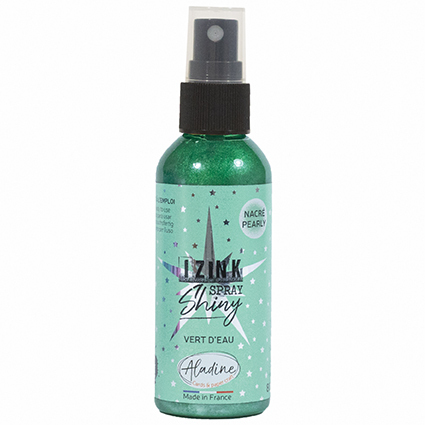 Aladine IZINK Spray Shiny - Water Green