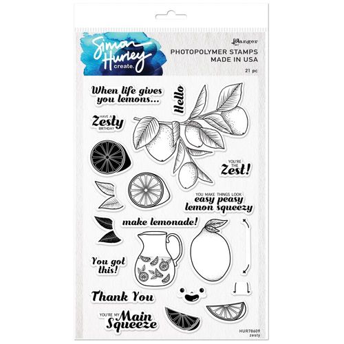 Simon Hurley create. Clear Stamps 6"X9" - Zesty