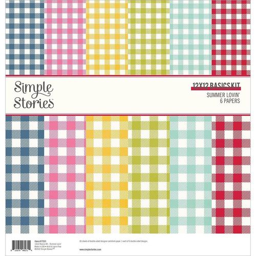 Simple Stories Basics Double-Sided Paper Pack 12"X12"