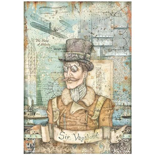 Sir Vagabond Aviator Rice Paper Sheet A4 - Sir Vagabond Aviator