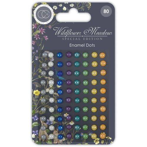 Wildflower Meadow Adhesive Enamel Dots