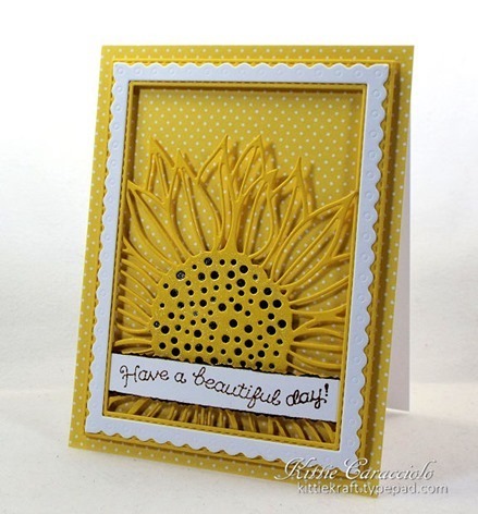 Stanzschablone Sunflower Background
