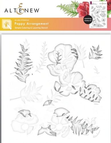 Poppy Arrangement Stencil Set (4 in 1)