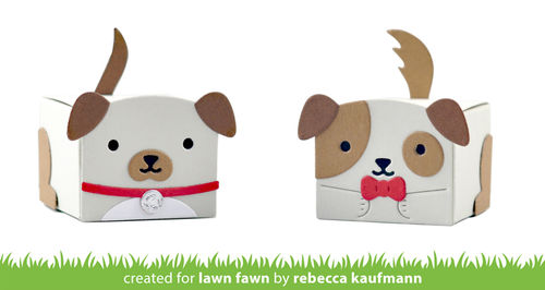 Stanzschablone Tiny Gift Box Dog Add-On