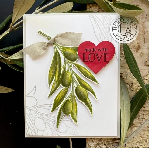 Olive Branch Clear Stamp & Die Combo