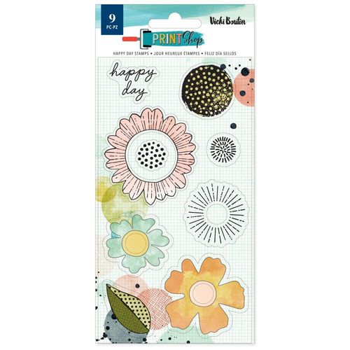 Vicki Boutin Print Shop Clear Stamps - Happy Day
