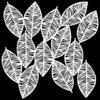 Schablone Striped Leaves 6" x 6"