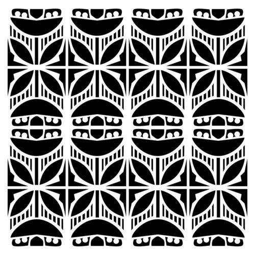 Schablone Deco Stripes 6" x 6"