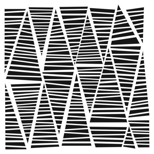 Schablone Striped Triangles 6" x 6"