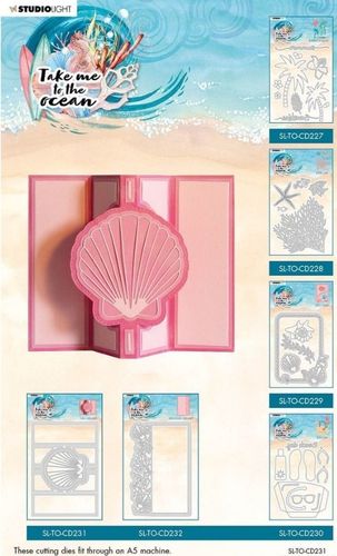 Stanzschablone Take me to the Ocean - Shell Card