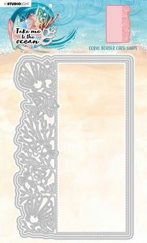 Stanzschablone Take me to the Ocean - Coral Border Card