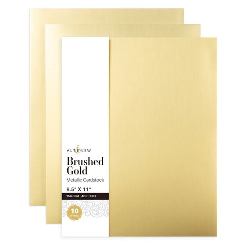 Brushed Gold Metallic Cardstock (10 Bögen)